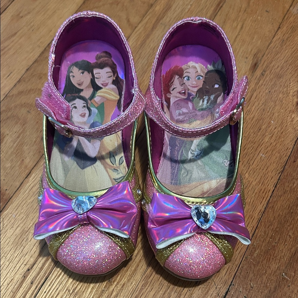 Disney Princess Collection Pink and Gold Dress Up Shoes 11